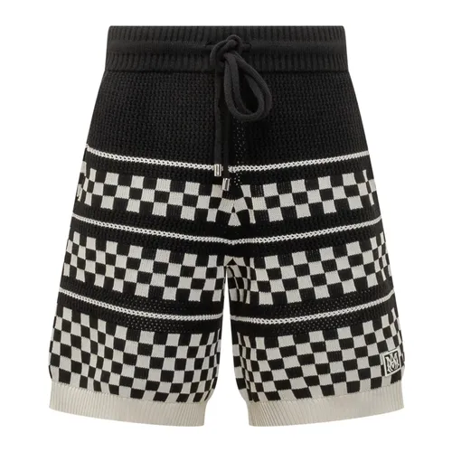 Checkered Mesh Short - Amiri - Modalova
