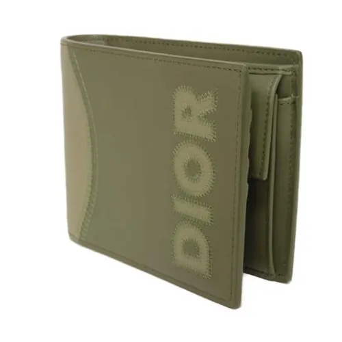 Pre-owned Marquetry Bifold Wallet - Dior Vintage - Modalova