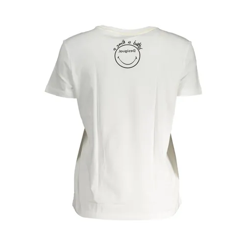 White Cotton Top - Desigual - Modalova