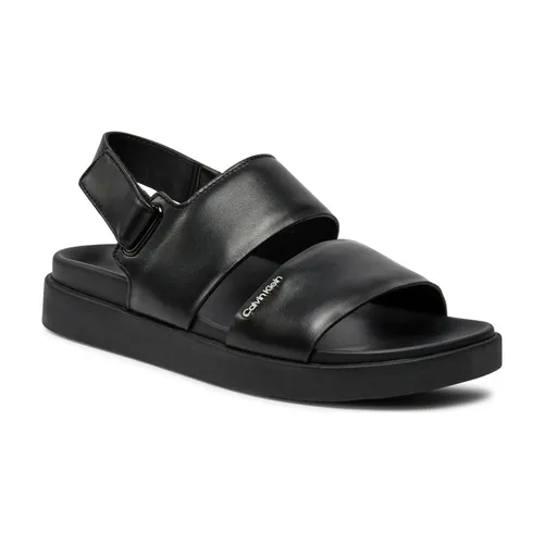 Flat Sandal MTL LTH - Calvin Klein - Modalova