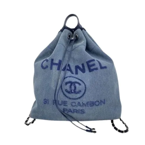 Pre-owned Denim Backpack - Chanel Vintage - Modalova