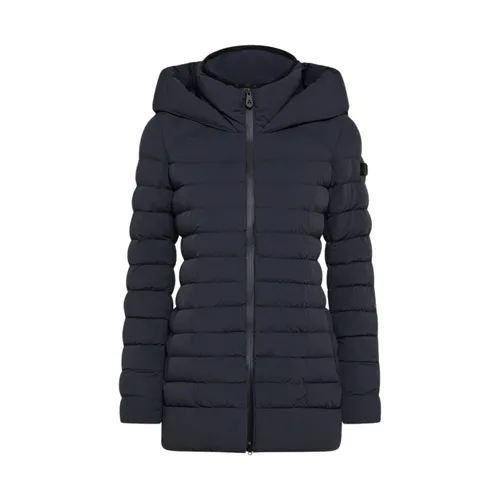 Blue Down Carcoat with Primaloft Padding - Peuterey - Modalova