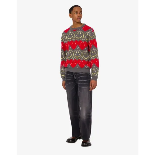 Wool blend pullover Smiley® - Moschino - Modalova
