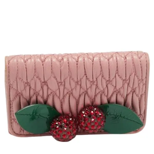 Pre-owned Leather Wallet - Miu Miu Pre-owned - Modalova