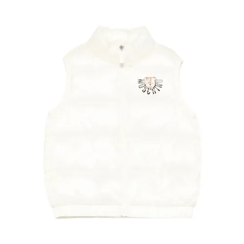 White Quilted Zip Waistcoat - Moschino - Modalova