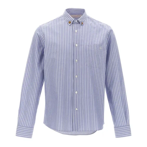 Striped Cotton Shirt - Valentino Garavani - Modalova