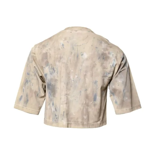 TieDye Cropped T-Shirt - Dolce & Gabbana - Modalova