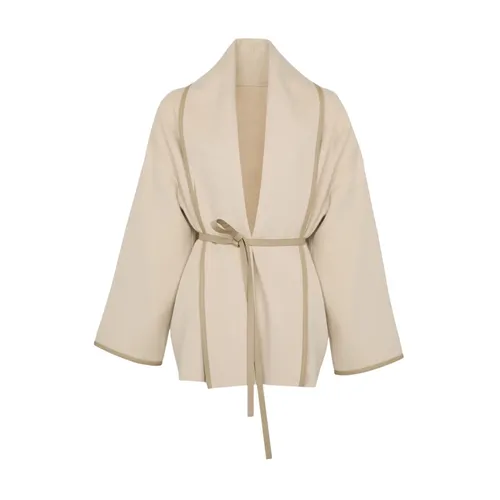 Double-sided Wool-blend Draped Jacket - Yves Salomon - Modalova