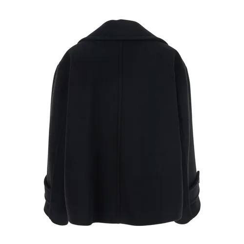 Black Double-Breasted Wool Blend Jacket - Chloé - Modalova