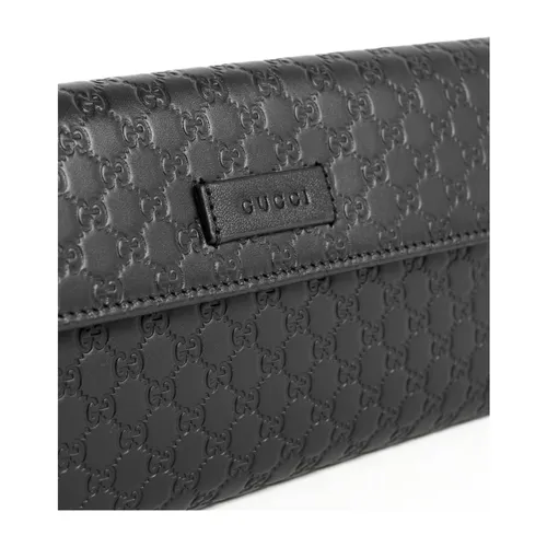 Microguccissima Leather Zip Wallet - Gucci - Modalova