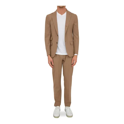 Luxury Wool Blend Single Breasted Suit - Eleventy - Modalova