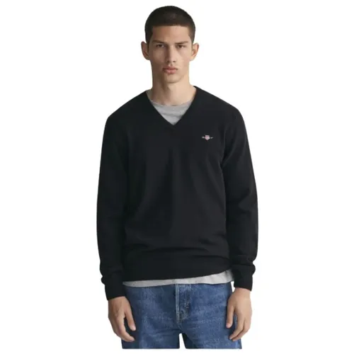 Ultra Fine Wool V-Neck Sweater - Gant - Modalova