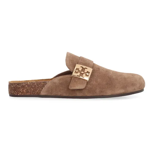 Suede Mules with Round Toeline - Tory Burch - Modalova
