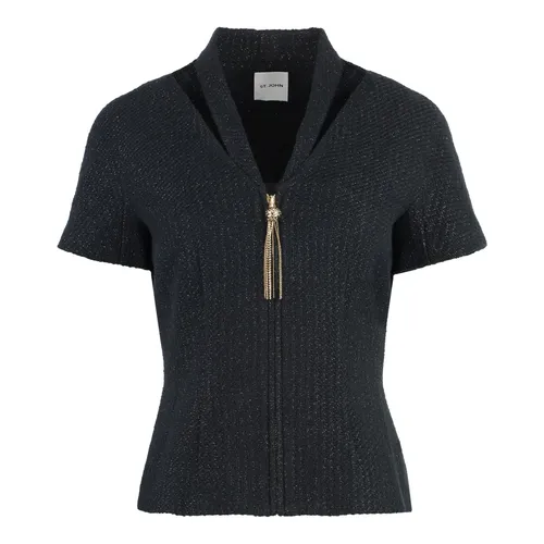 Cut-out Front Cotton Blouse - ST. John - Modalova