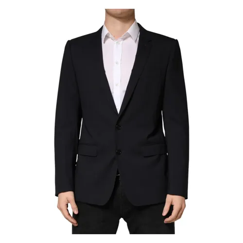 Dolce & Gabbana Black Wool Single Breasted 2 Button Blazer - Dolce & Gabbana - Modalova