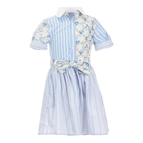 Patchwork Cotton Dress - Polo Ralph Lauren - Modalova