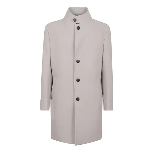Grey Wool Coat Aw25 - Eleventy - Modalova