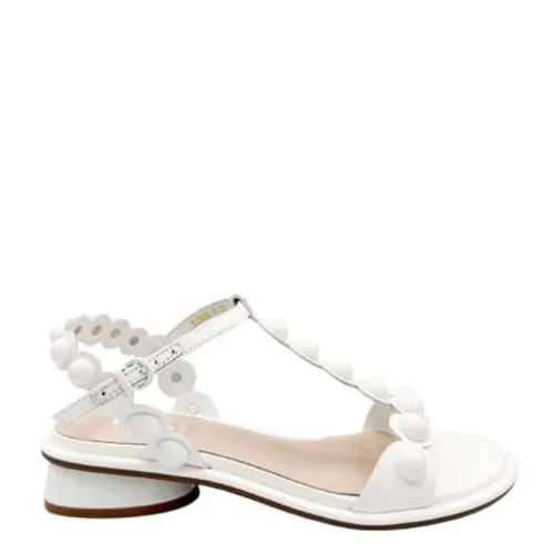 White Patent Leather Sandals - Jeannot - Modalova
