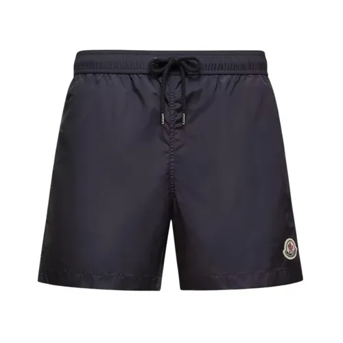 Logo Patch Swim Shorts - Moncler - Modalova