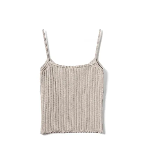 Ribbed viscose tank top in grey - Lanvin - Modalova