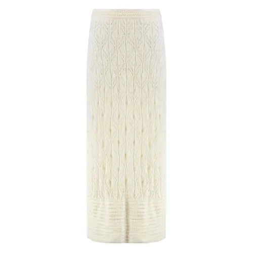 Openwork-knit Skirt - Le Kasha - Modalova