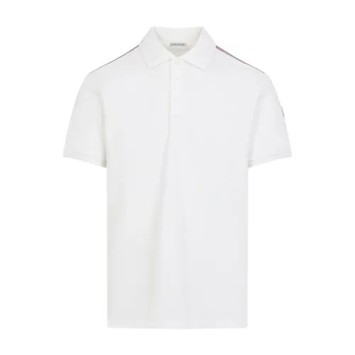 Logo Patch Cotton Polo Shirt - Moncler - Modalova