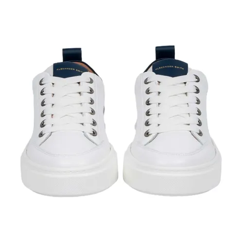 White and Blue Bond Sneakers - Alexander Smith - Modalova