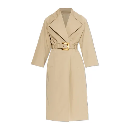 Gabardina con cinturón - Balmain - Modalova