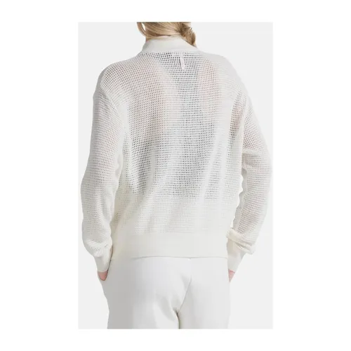 Zip Sweatshirt with Mesh Effect - Deha - Modalova