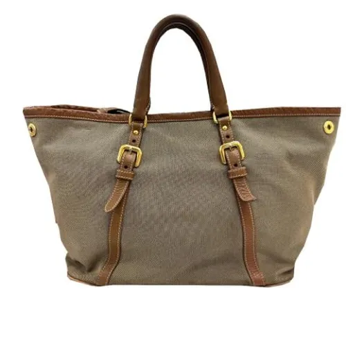 Pre-owned Canvas Tote Bag - Prada Vintage - Modalova
