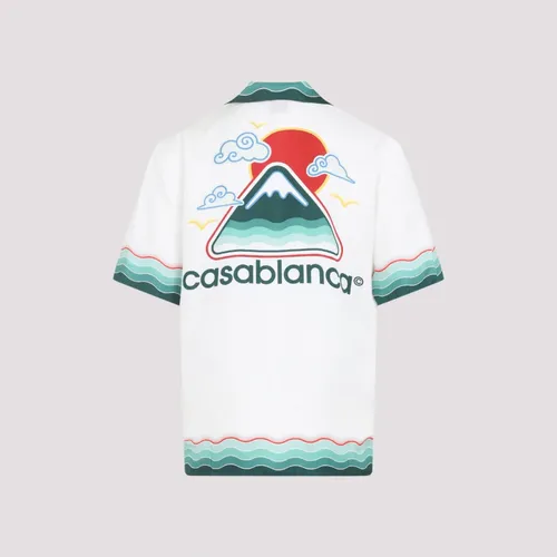 White Silk Shirt for Men - Casablanca - Modalova