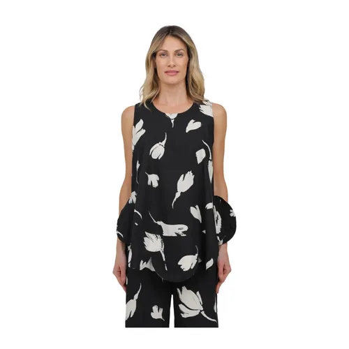 Floral Petal Tank Top - MeiMeiJ - Modalova