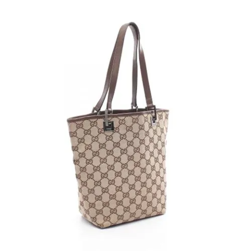 Pre-owned Canvas Tote Bag - Gucci Vintage - Modalova
