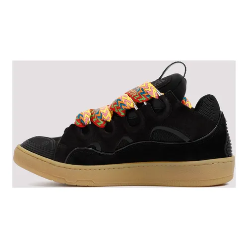 Leather Curb Sneakers - Lanvin - Modalova