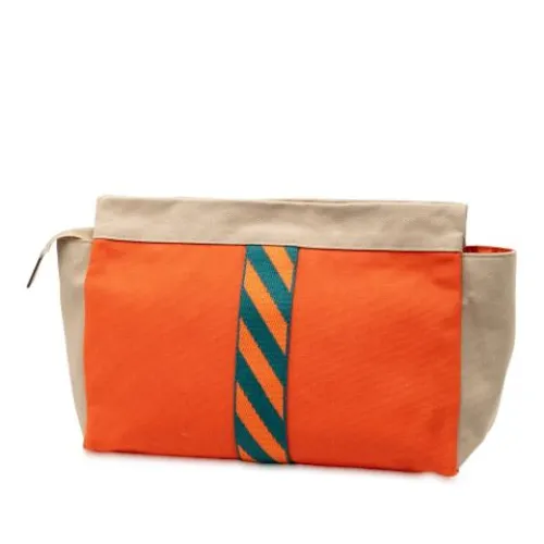 Pre-owned Canvas Clutch - Hermès Vintage - Modalova