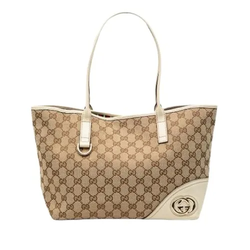 Pre-owned Canvas Tote - Gucci Vintage - Modalova