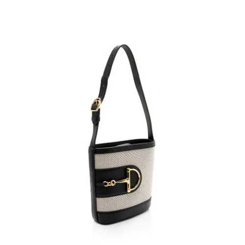 Pre-owned Canvas Bucket Bag - Gucci Vintage - Modalova