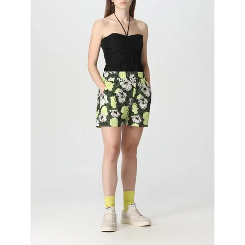 Floral Print Shorts Relaxed Fit - Msgm - Modalova
