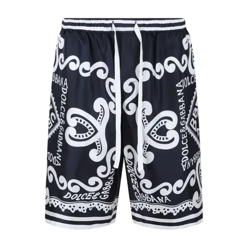 Silk Twill Shorts - Dolce & Gabbana - Modalova
