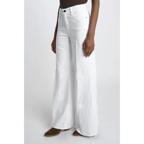 Palazzo Denim Trousers - Frame - Modalova