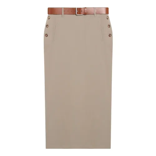 Beige Wool Skirt - Moschino - Modalova