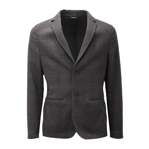 Check Jacket in Grey - Daniele Alessandrini - Modalova