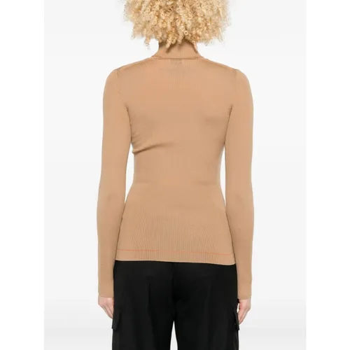 Ribbed turtleneck top - Moncler - Modalova