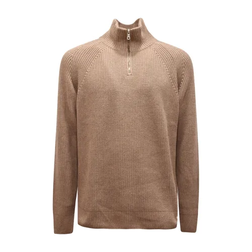 Half Zip Wool Blend Sweater - Brooksfield - Modalova