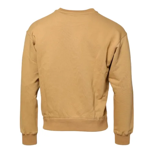 Mustard Cotton Embossed Pullover Sweater - Dolce & Gabbana - Modalova