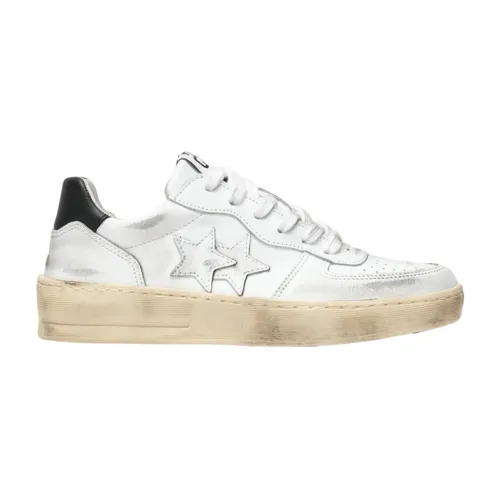 White Leather Padel Sneaker - 2Star - Modalova