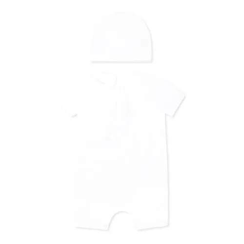 White Romper Set with Teddy Bear - Moschino - Modalova
