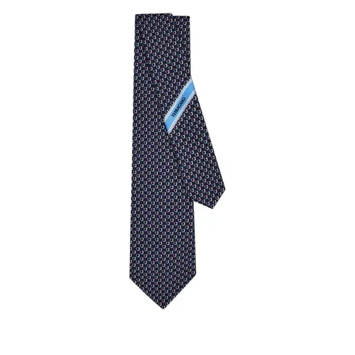 Gancini Jacquard Tie - Ferragamo - Modalova