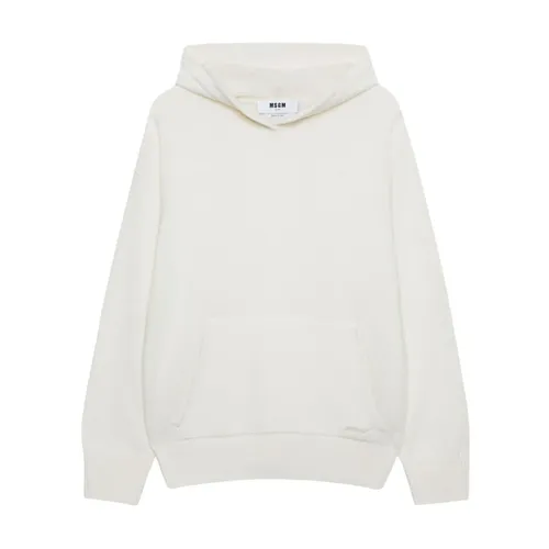Suéter de Punto Blanco - Msgm - Modalova