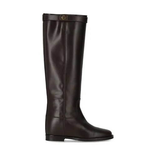 Bota alta Santa Monica con candado - Via Roma 15 - Modalova
